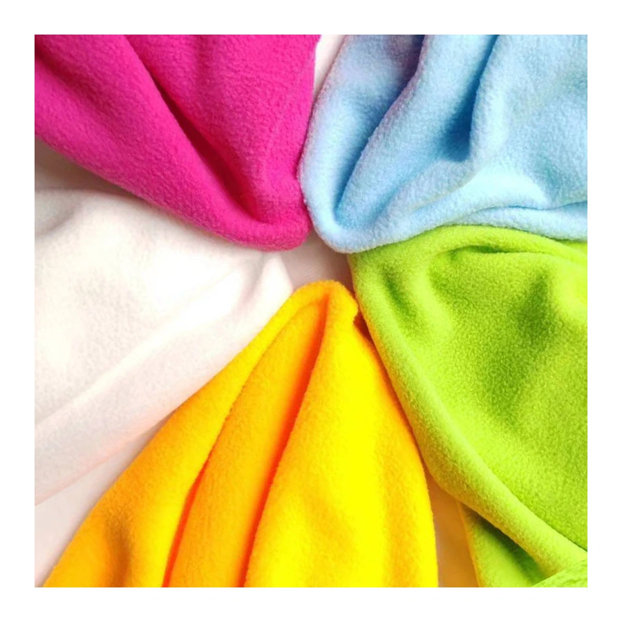 Polar Polyester Fleece Fabric 100 Polyester Knitted Fabric for Sportswear Leisure Clothing