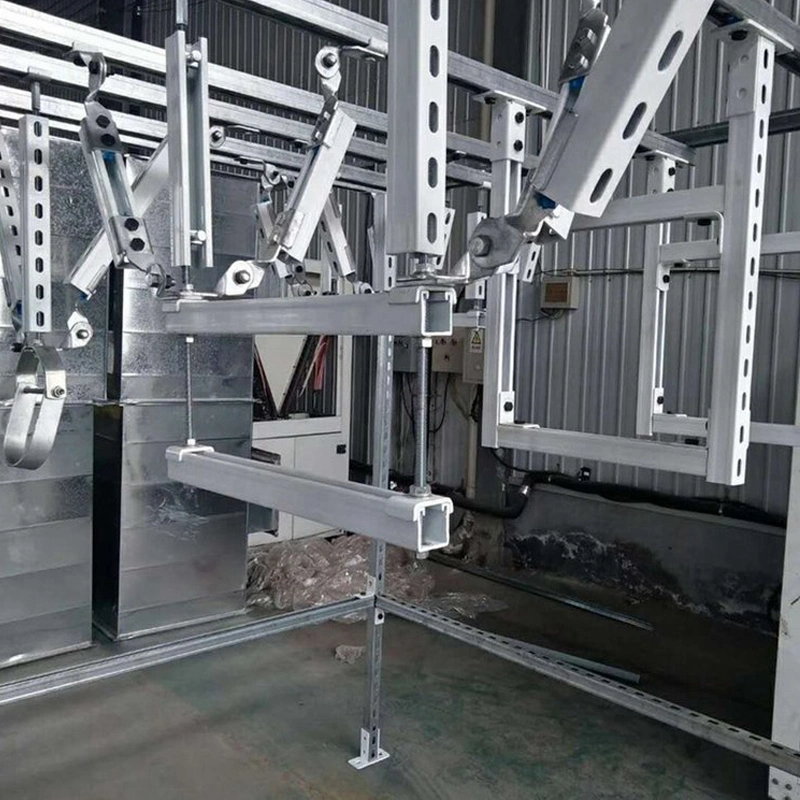 Wind Pipe Anti-Seismic Support and Hanger for Ventilation Duct