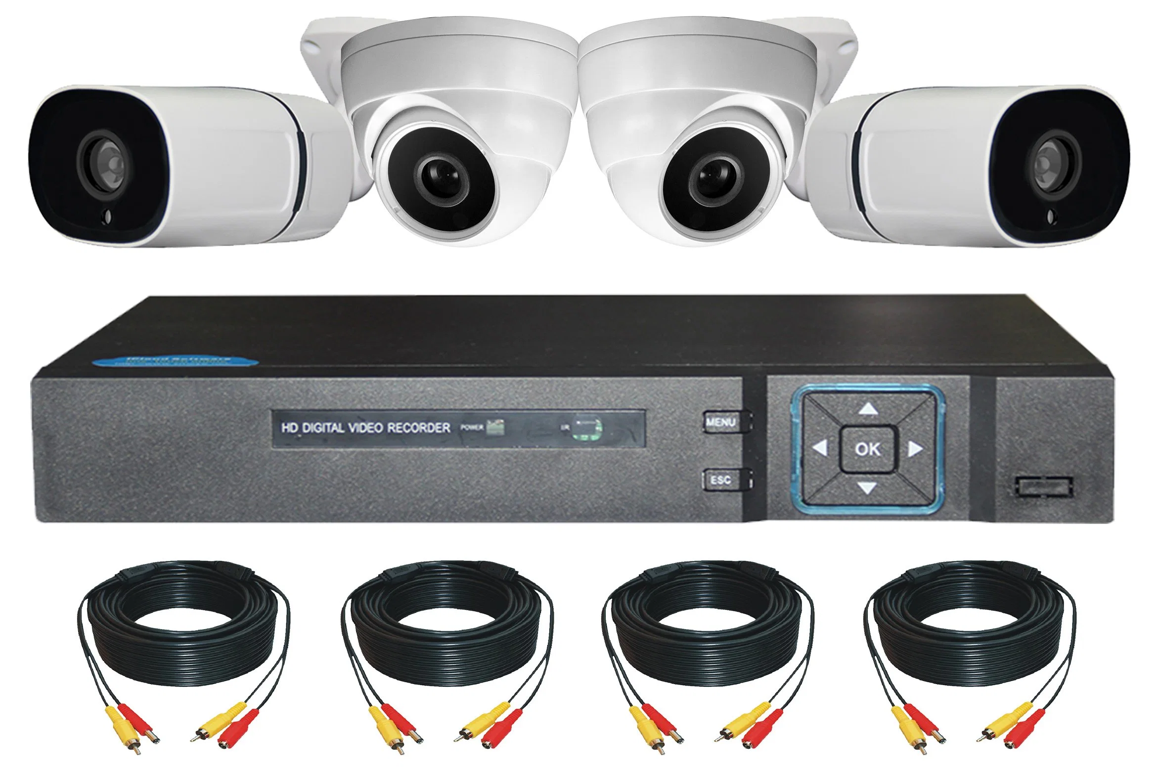 8 Channel DVR Ahd 5 MP com 8 PCS IR Starlight WDR 3DNR Cor 4NO1 Ahd Cvi Tvi Poe IP Camera DIY sistema CCTV