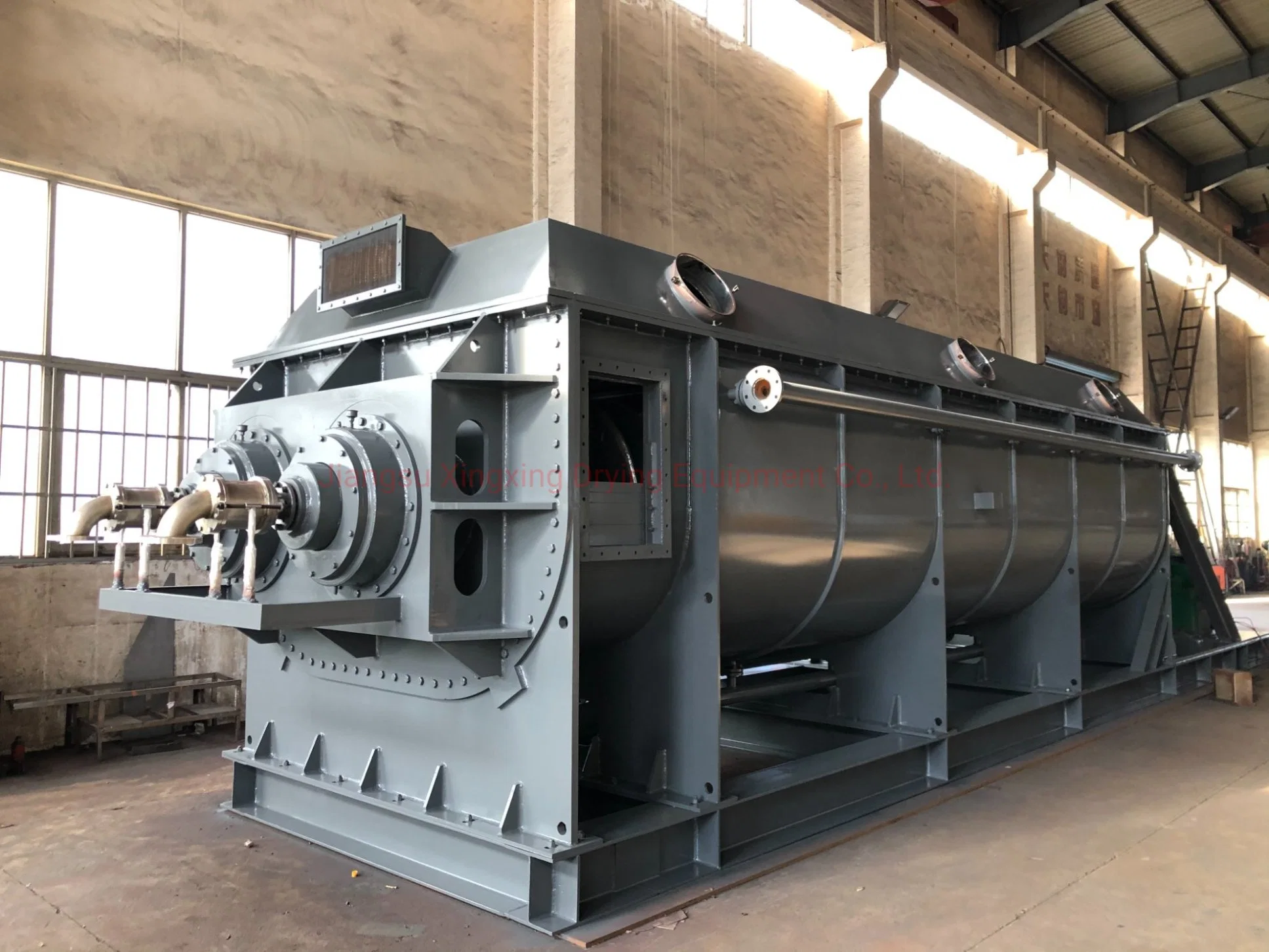 Hollow Blade Sludge Dryer Machine Vacuum Rake Rotary Drum Paddle Dryer with ASME Design Certificate