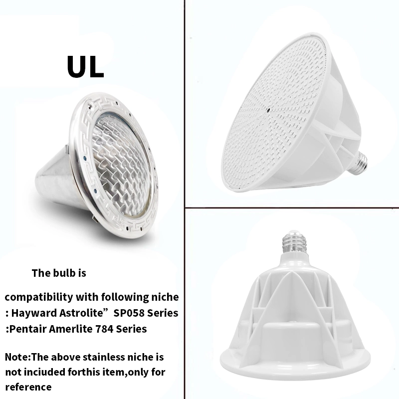 Lampe de piscine LED PAR56 à économie d'énergie pour éclairage sous-marin en extérieur.