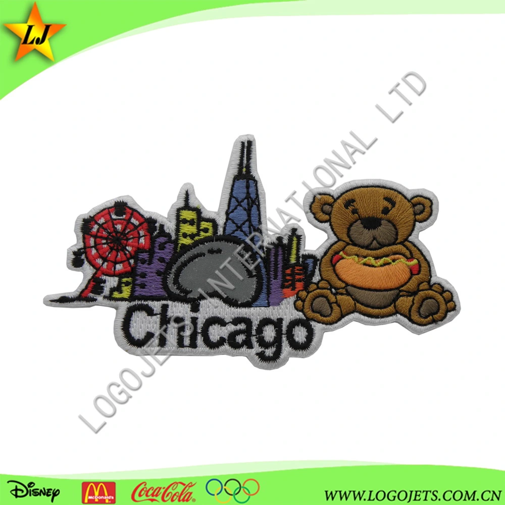 Animal Designed Embroidery Patch/Badge/Emblem Embroidered Designs for Clothing