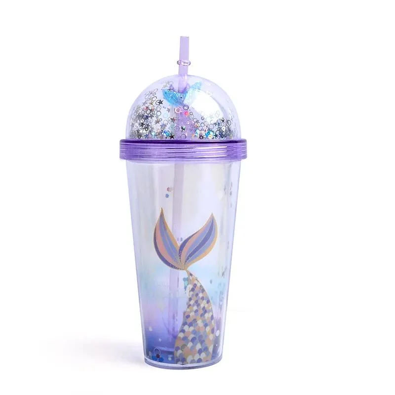 Juice Milk Coffee Tea Starry Sky Drinking Water Cup Clear Plastic Cups