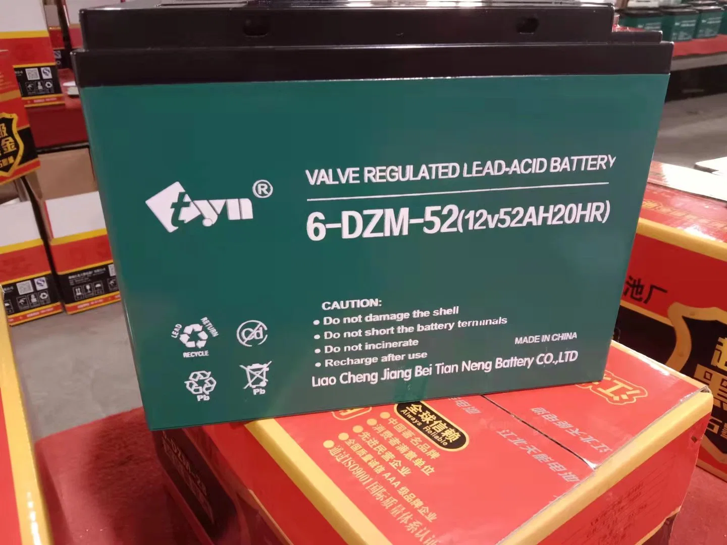 6-Evf-52 Lead Acid Battery for E-Bike 12V Battery 12V52ah Lead Acid Long Range Battery