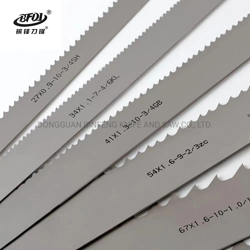 Bf Saw Blade Stainless Steel Metal Cutting HSS M51 Size Customized Bi-Metal Band Saw Blade