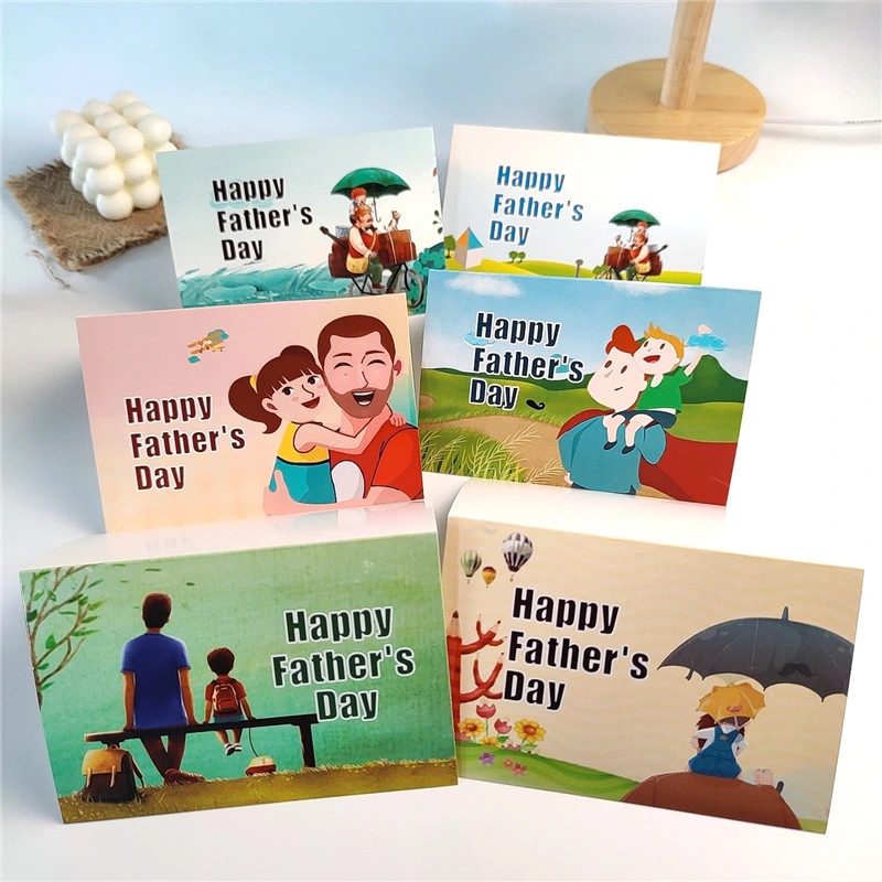 High-Quality Father's Day 6 Card Sets with Envelopes and Stickers