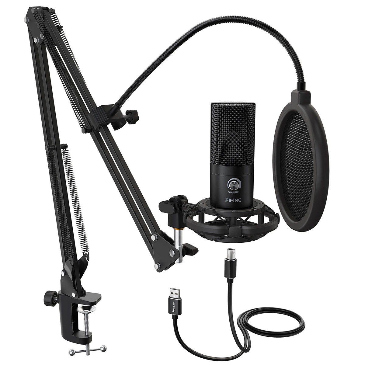 Condenser USB Mic Desktop Gaming Youtube Recording Studio Microphone