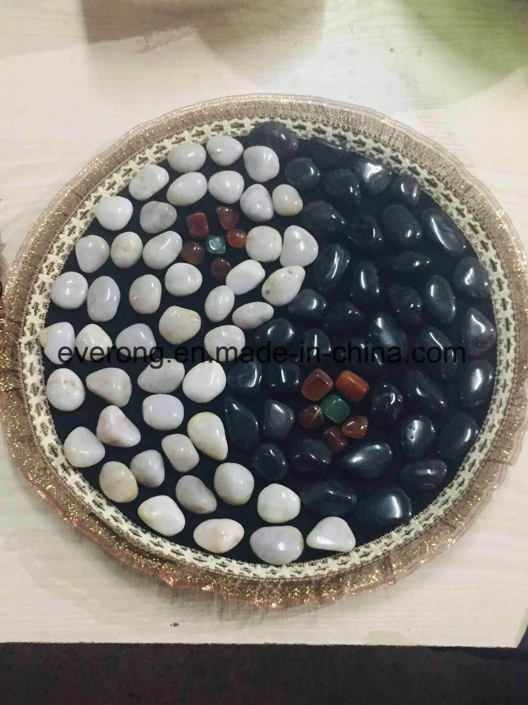 Natural Multilcolor River Rock Pebble Stone Size 2-3cm /3-5cm /5-8cm for Landscaping