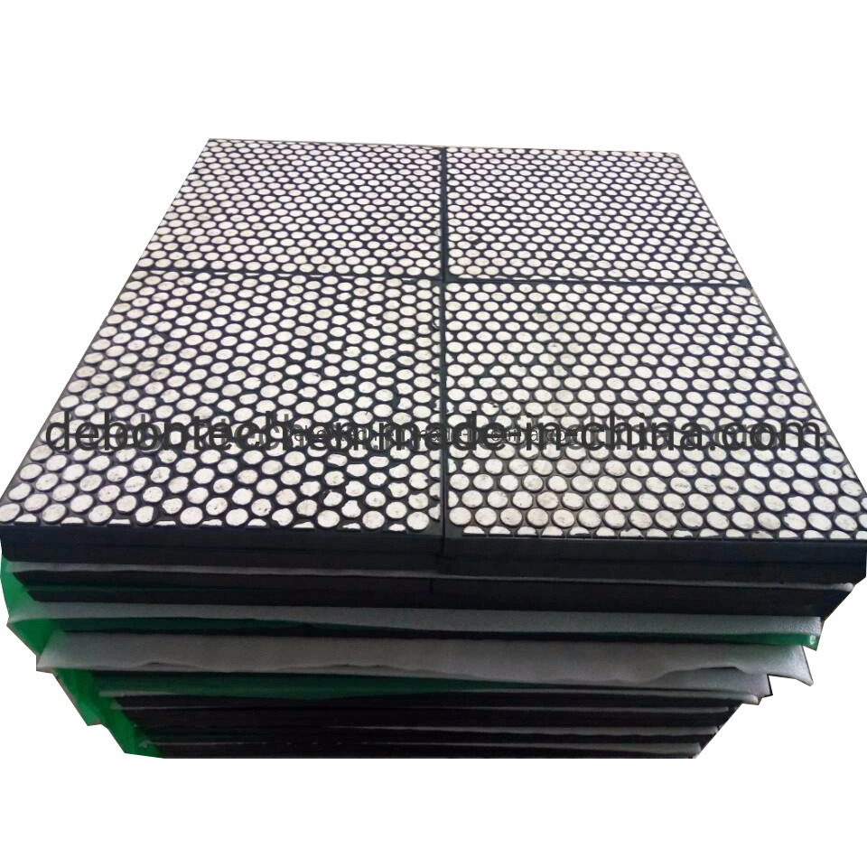 Wear Resistant Conveyor Chute Ceramic Rubber Wear Liner Sheets Composite Plate Lining