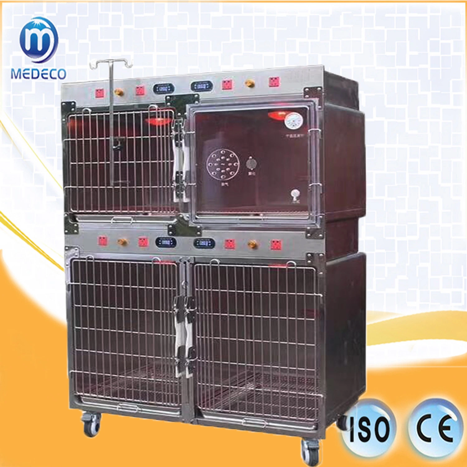 Clinic Economic Medical Combined Stainless Steel Pet Cage Medy-01