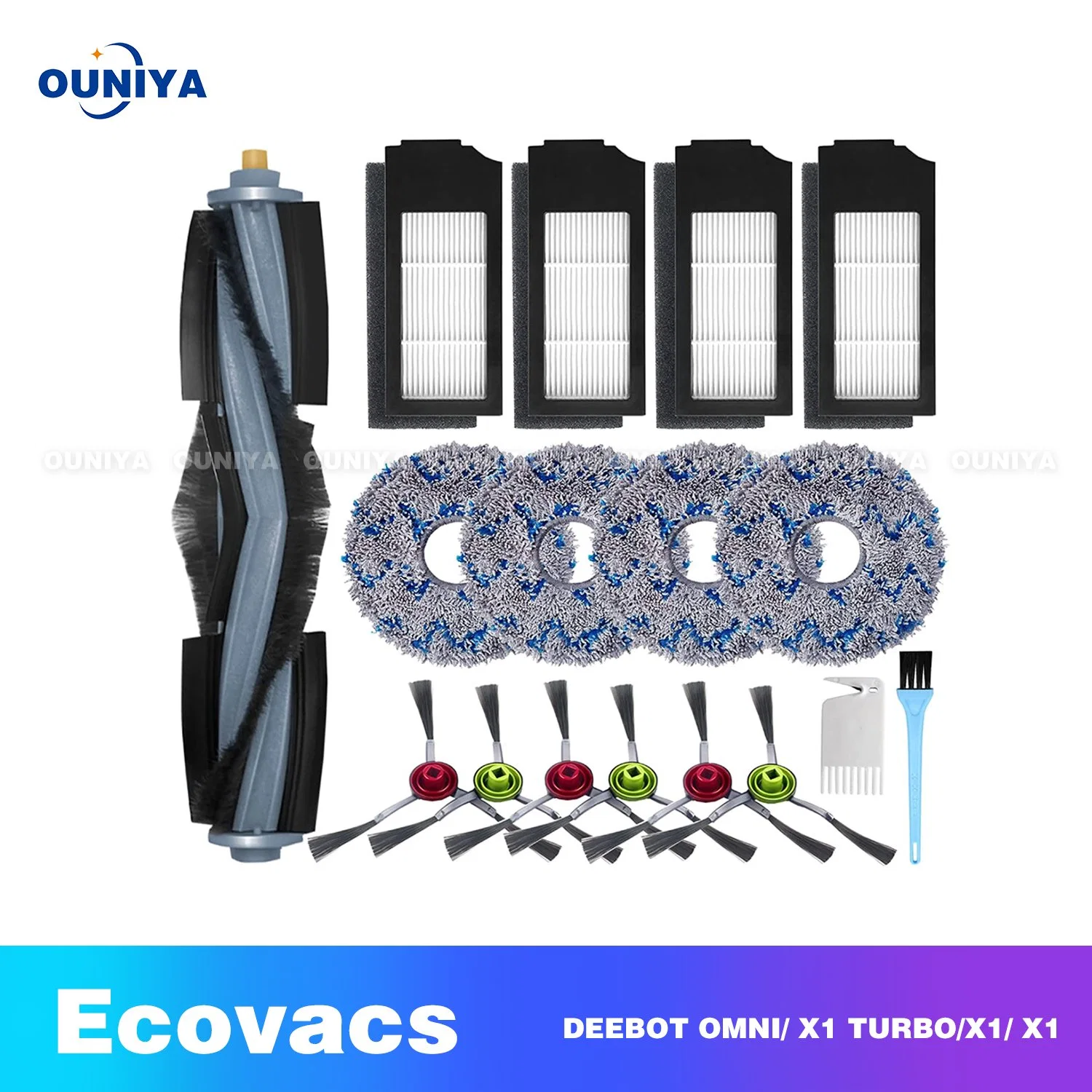 0 Ecovacs Deebot Omni X1 Turbo X1 X1 Plus Accessoires d'aspirateur robotique