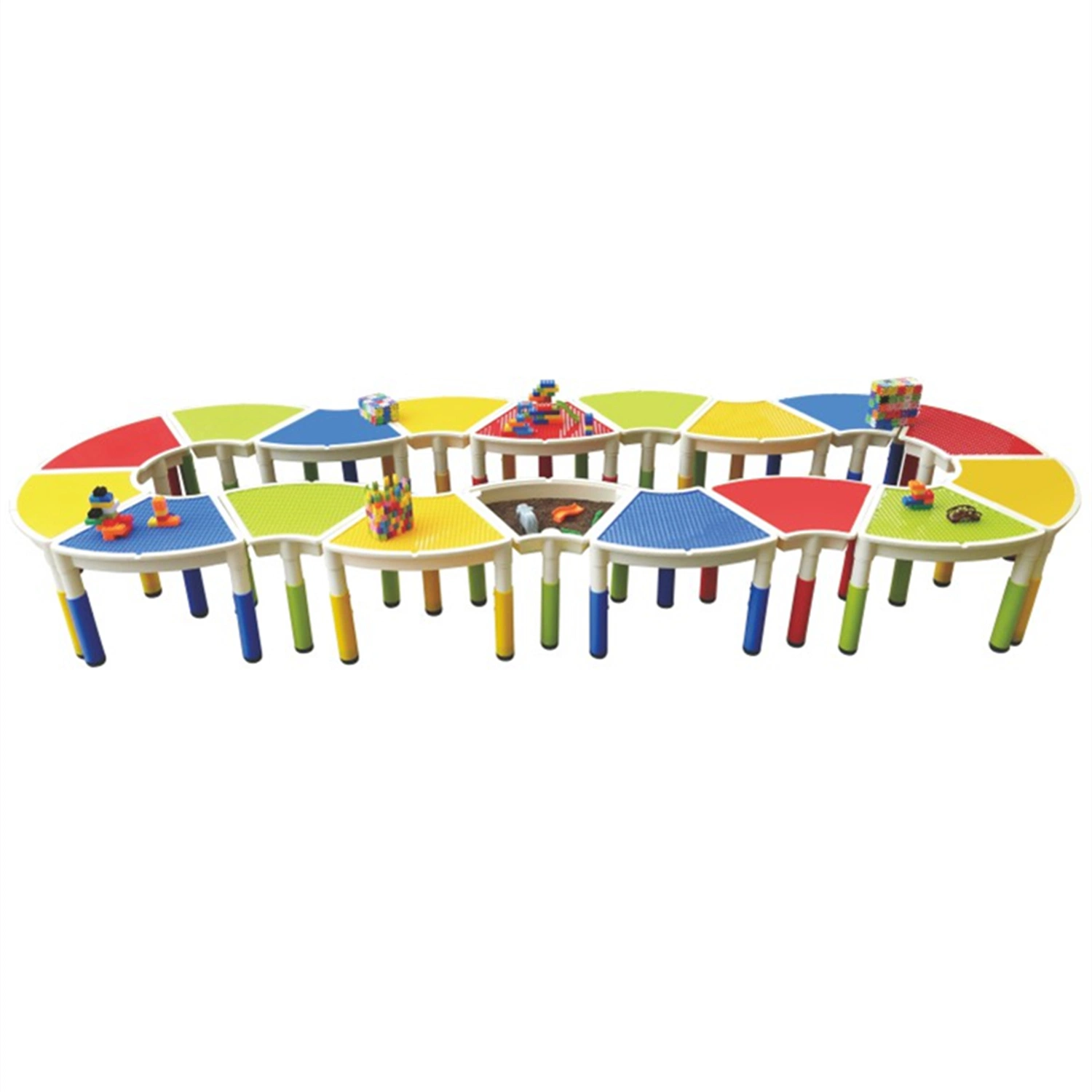 Kindergarten Children's Tables and Chairs Children's Plastic Building Table SL59