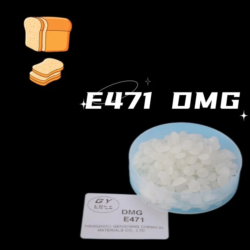 E471-destilliertes Monoglycerid (DMG) Emulgator für Lebensmittel, der Backwaren wie Brot, Kuchen, Desserts aufbaut