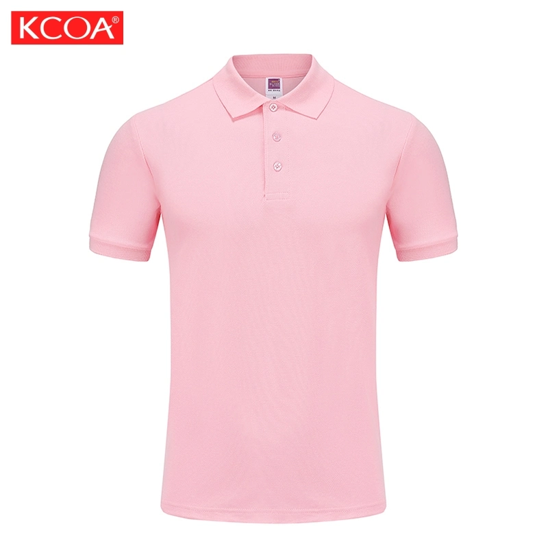 Stocked 220GSM Blue Promotional Cotton Blank Polo Shirt for Men