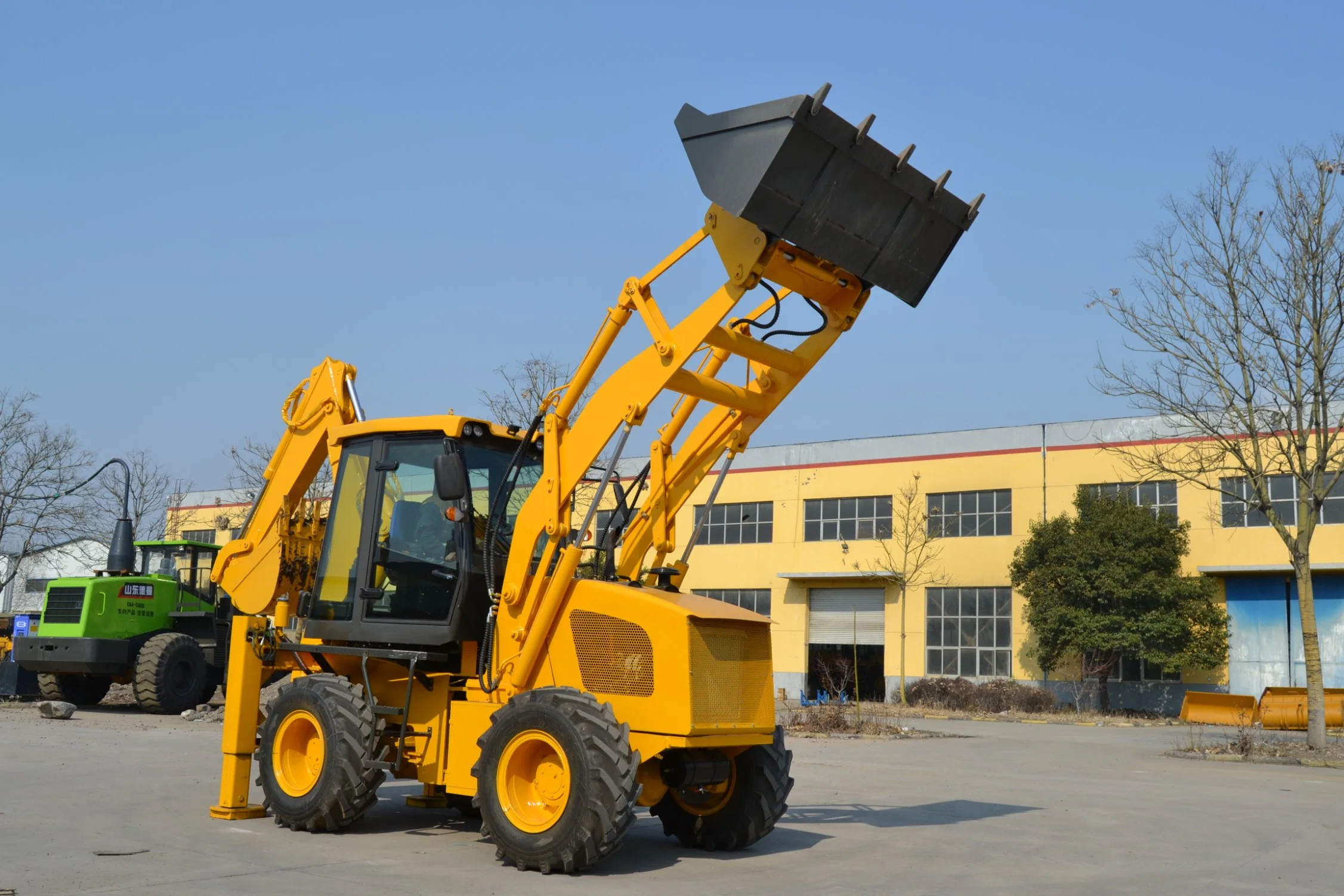 Forload Backhoe Excavator with Digging Bucket, Mini 50HP Tractor with Tlb of Wz30-25 Model