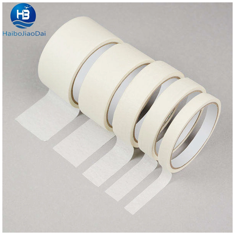 Hochtemperatur-Weiß Gelb Beige Auto Automotive Crepe Papier Klebstoff Malerei Masking Tape Preis