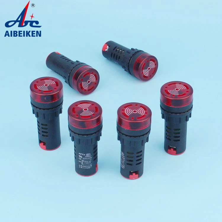 Wholesale/Supplier Price Cheap Ad16-22sm LED Indicator Light High quality/High cost performance Buzzer Bike Signal Light with Red Light