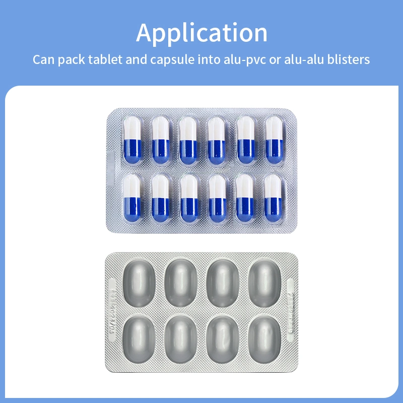 Automatic Small Mini Flat Plate Pill Capsule Strip Forming Blister Packaging Machine Tablet Blister Packing Machine