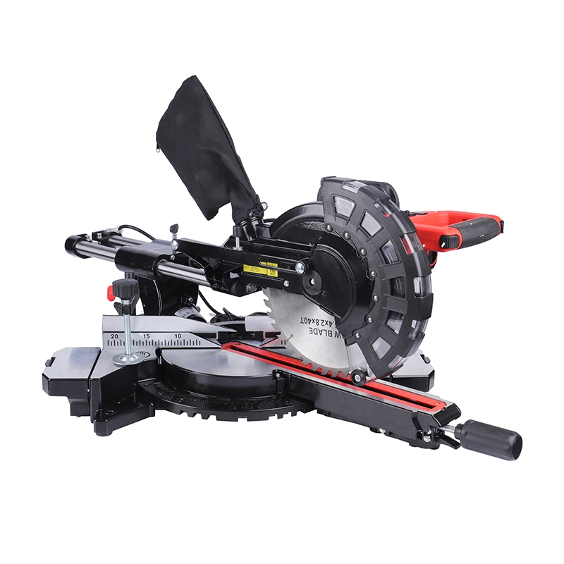 255mm Cut off Machine Power Wood Cutting Tool Sliding Compound Miter Saw for Aluminum