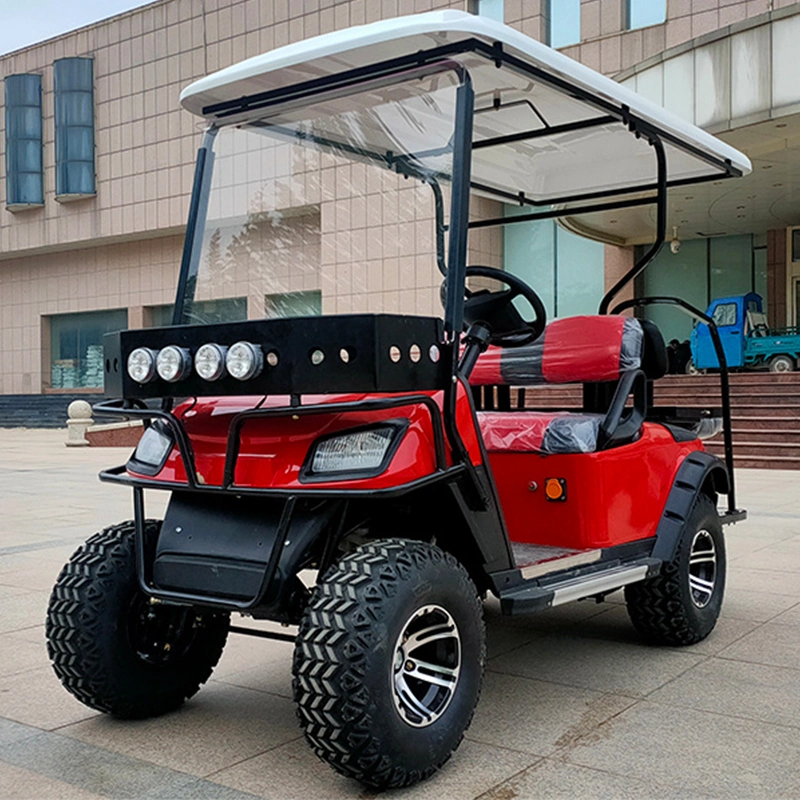 72V Lithium Battery Solar 6 Seaters off Road Electric Street Legal Golf Cart Buggy