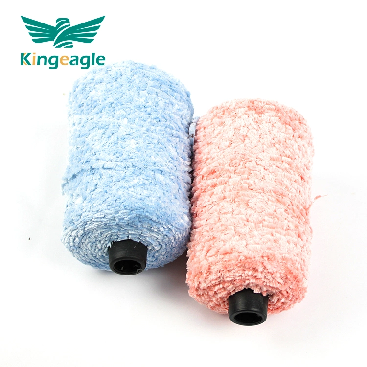 Kingegale Hot Style Colorful Polyester Fancy Yarn proveedores PomPom cepillo de dientes Hilados para coser