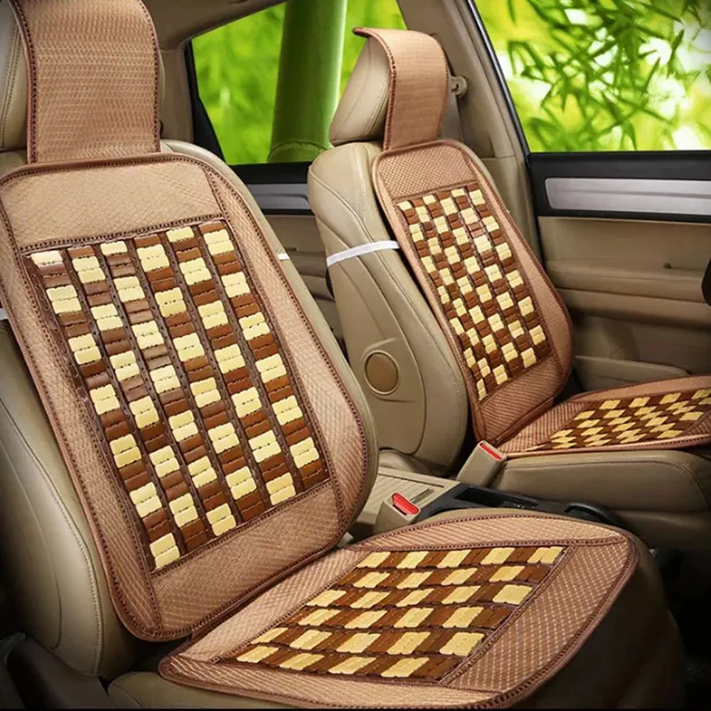 Cheap Vehicle Parts Massage Breathable Cool Waterproof Color Car Wooden Seat Cushion Cover