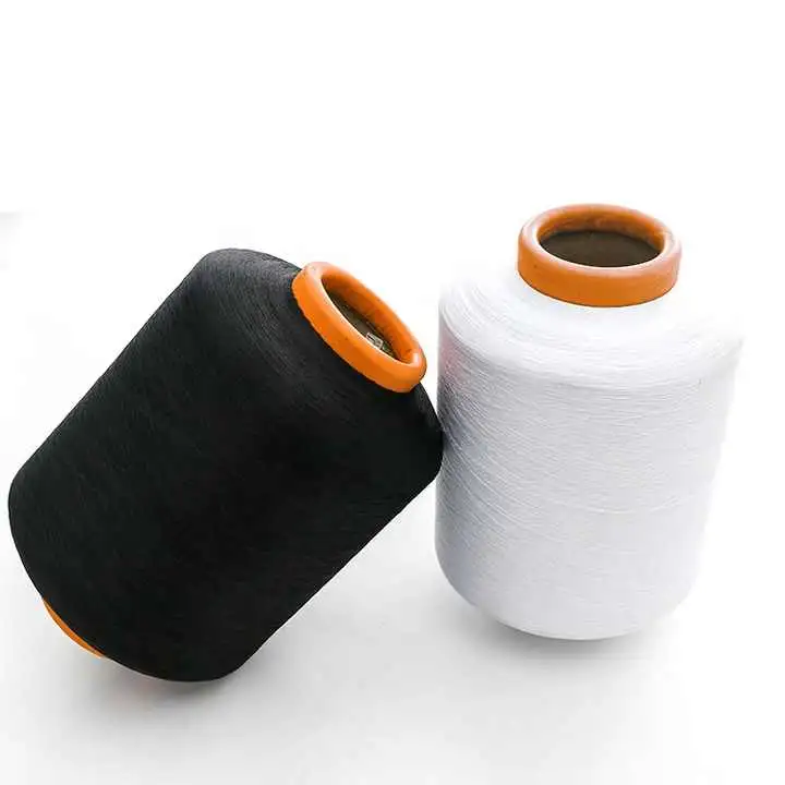 Custom Acy Scy High Elastic 150/48f +40d Ddb Polyester/Nylon Spandex Air Covered Yarn for Seamless Knitting Socks Denim Fabric