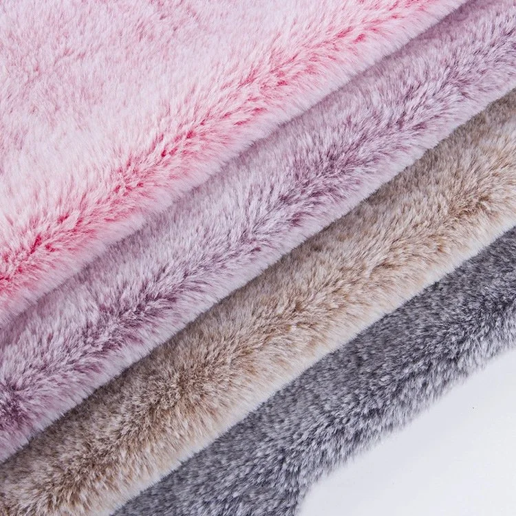 Good Quality Imitation Rabbit Fur Pile 1cm Soft Fake Fur Artificial Plush Faux Rabbit Fur Fabric