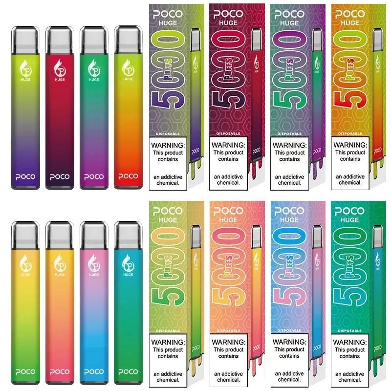 Neueste Poco Huge 5000 Puffs Wiederaufladbare 950mAh Batterie Einweg-Vape