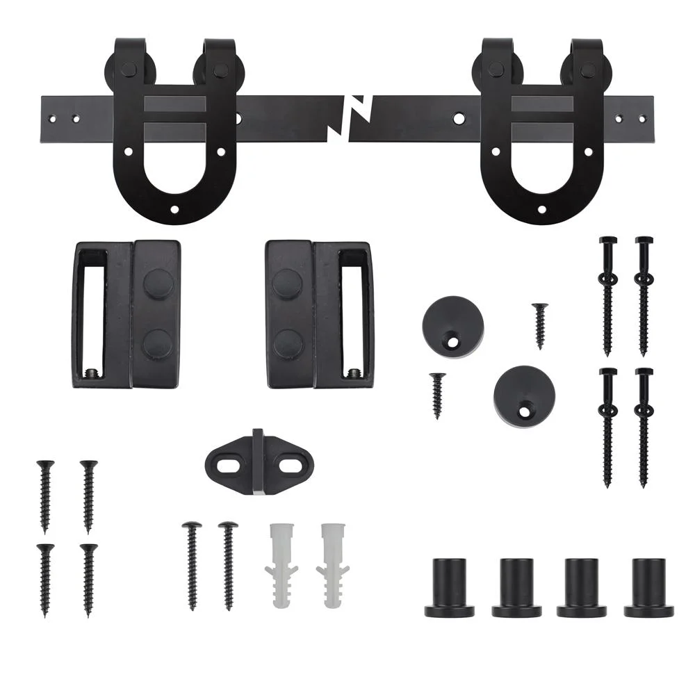 Horseshoe Heavy Duty Barn Door Hardware Kit