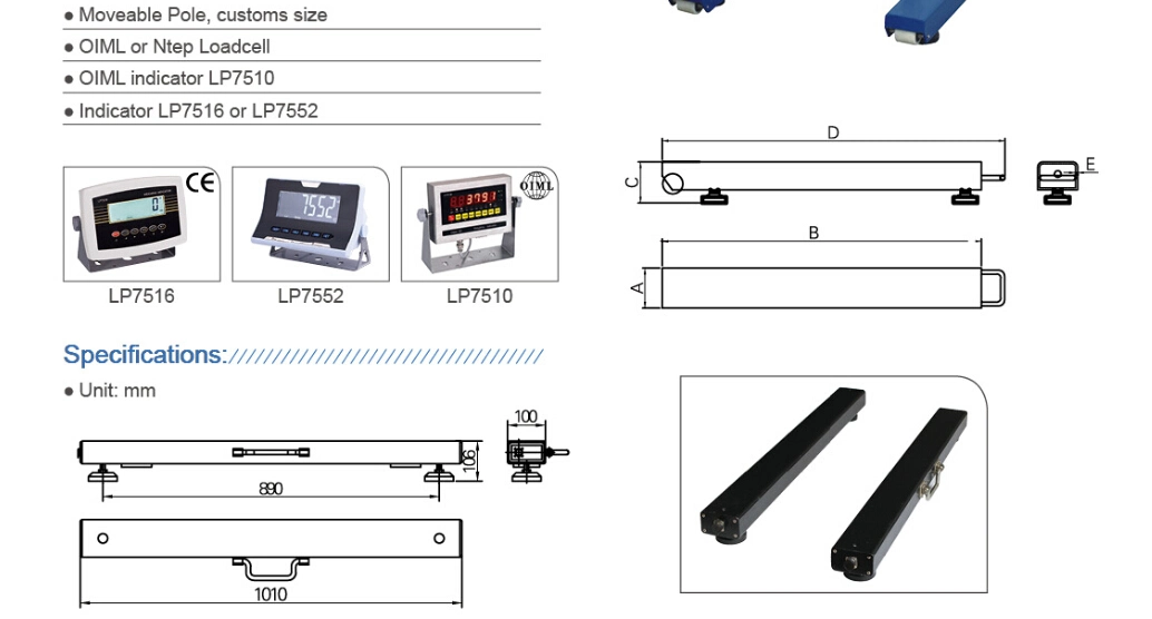 Lp7630 Digital Weighing Beam Electronic Floor Platform Scale