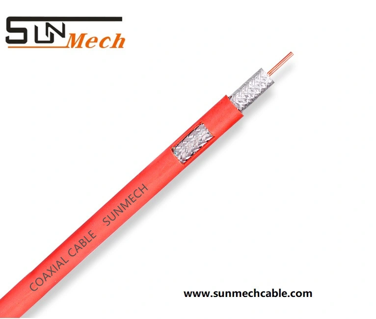 Cable CCTV 1,02bc el cable coaxial 18AWG 20 AWG Cable Coaxial Cable CATV RG6 RG59 de televisión por cable RG58