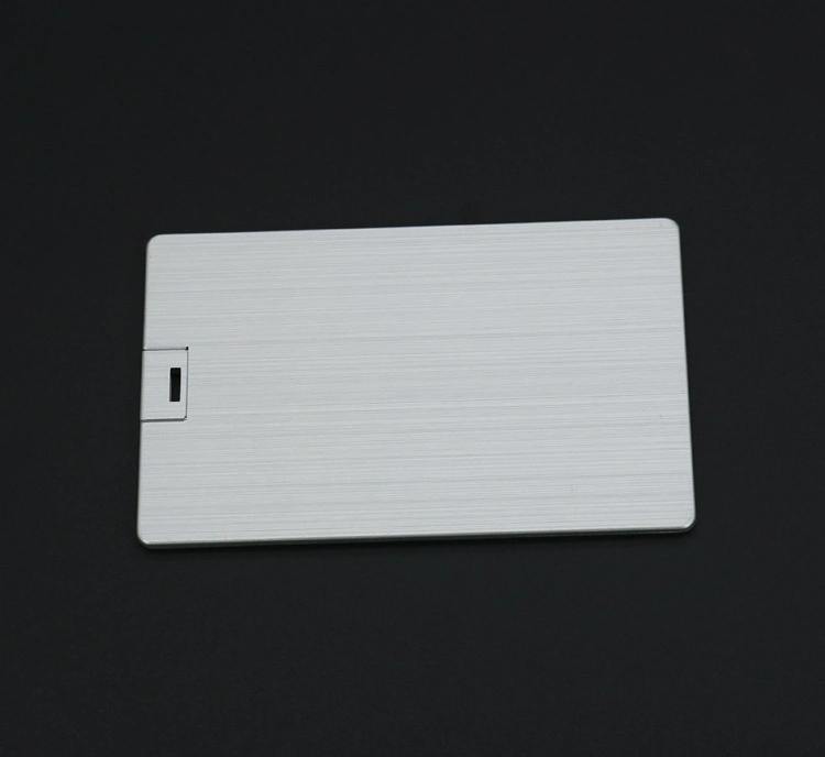 Slim Aluminum Alloy Metal Card USB Flash Drive