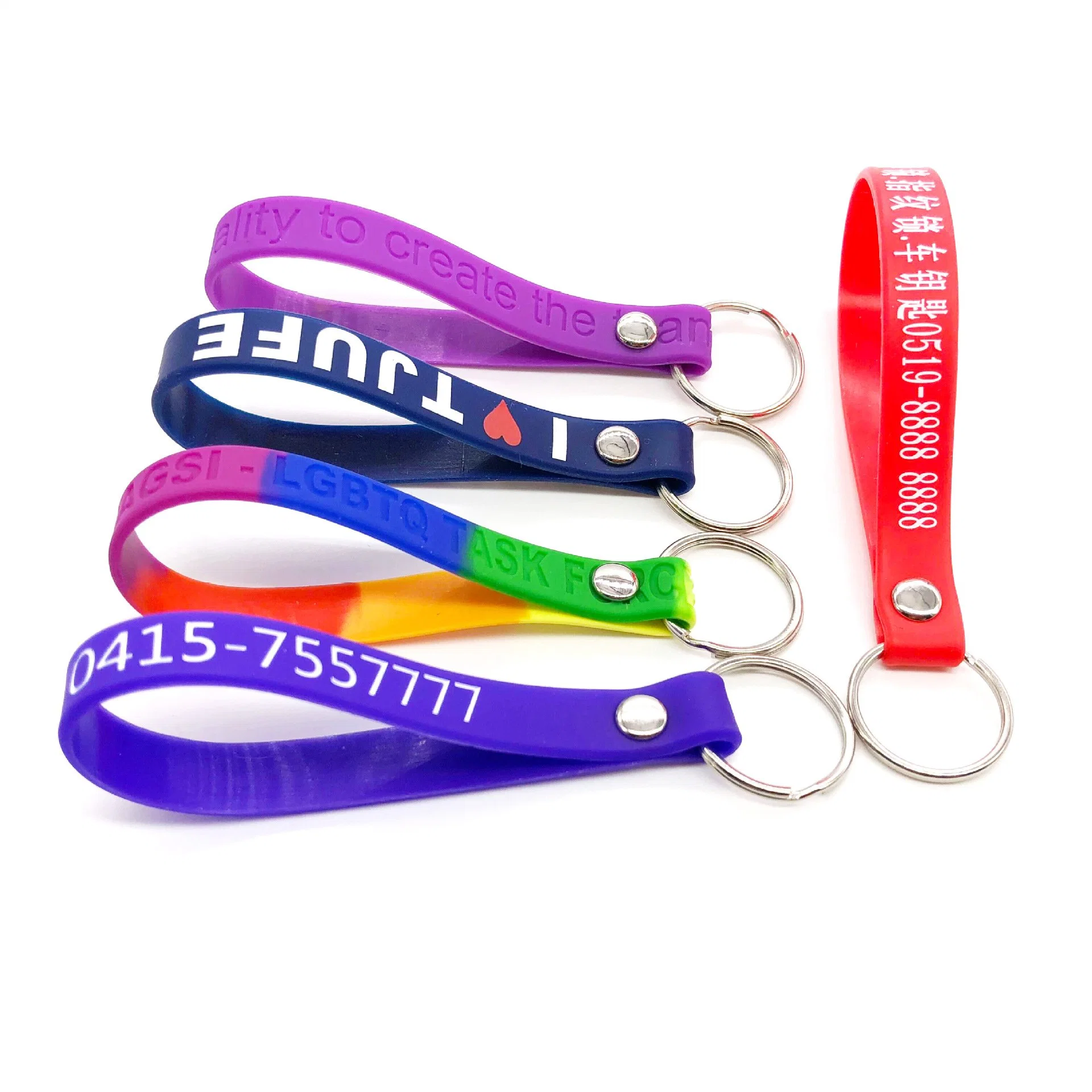 Customized Promotional Cute Soft PVC Rubber Keychain, Rubber Keyring