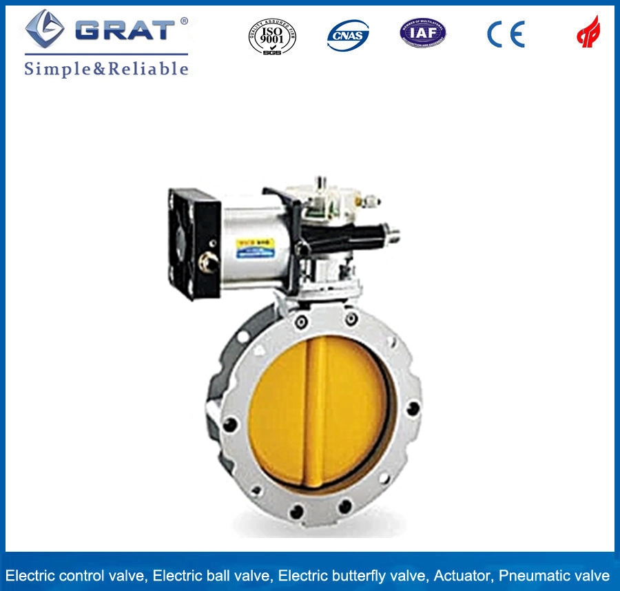 Dn700 Pn80 Wcb Metal Seat Butterfly Valve with Explosion-Proof Actuator for Gas Pipeline