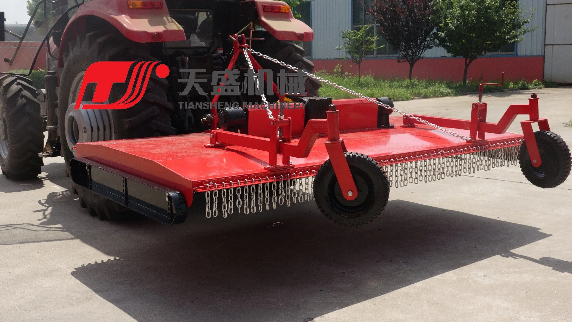 Factory Direct Sale Price Tractor Three Point Mounted Double Blades Pto Driven Big Area Lawn Mower Grass Cutter