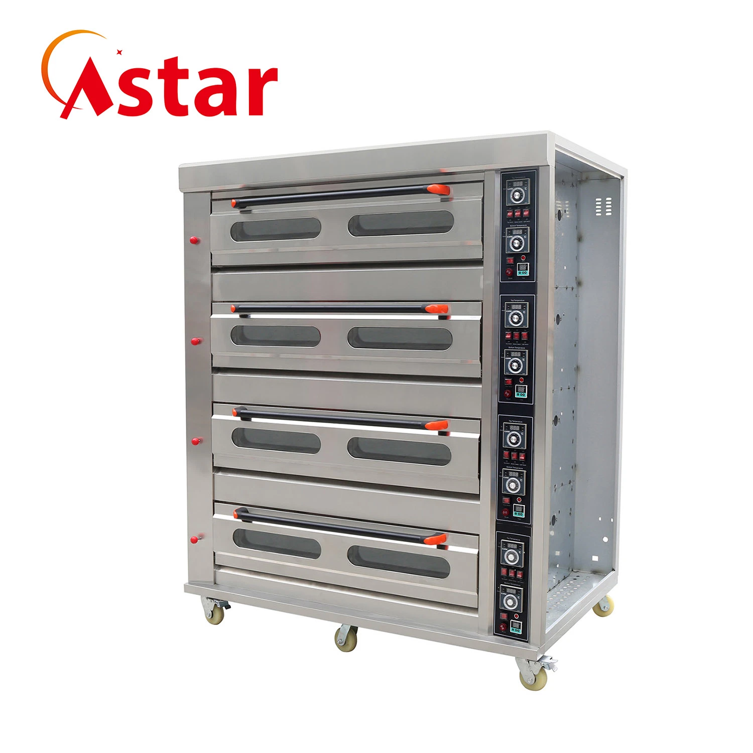 Bakery Equipment Commercial Hot Sale 4 Deck 16 Trays Baking Gas Oven