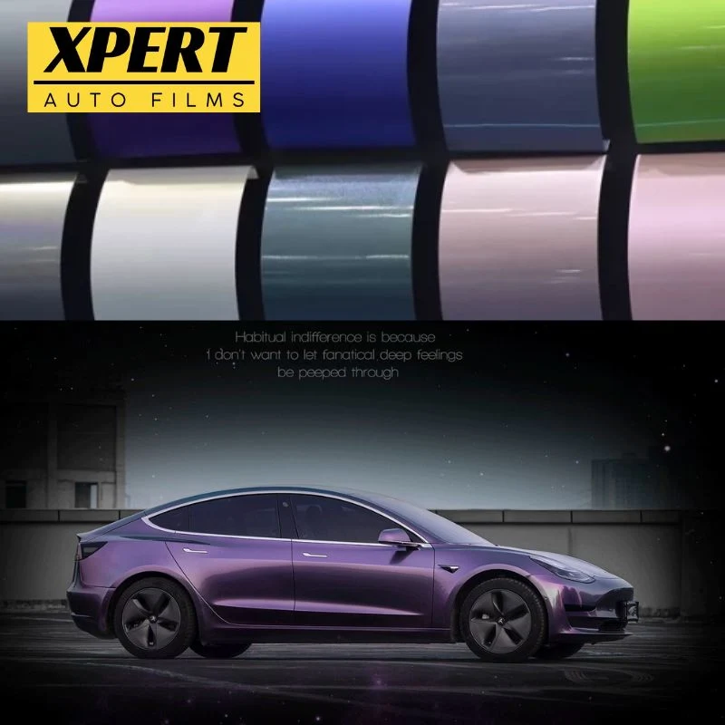 Xpert Matte Finish Auto-adhésif Hydrophobe Vinyle de Protection contre les Abrasions Changeant de Couleur Ppf Garantie de 5 à 10 ans.