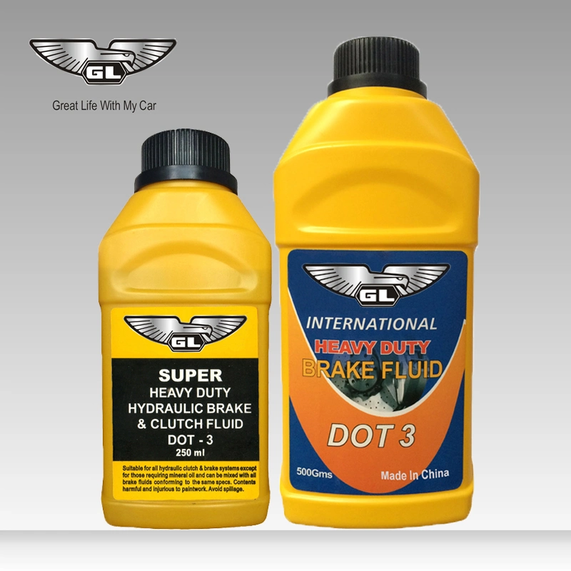 250ml Plastic Bottle Synthetic DOT3 Brake Fluid