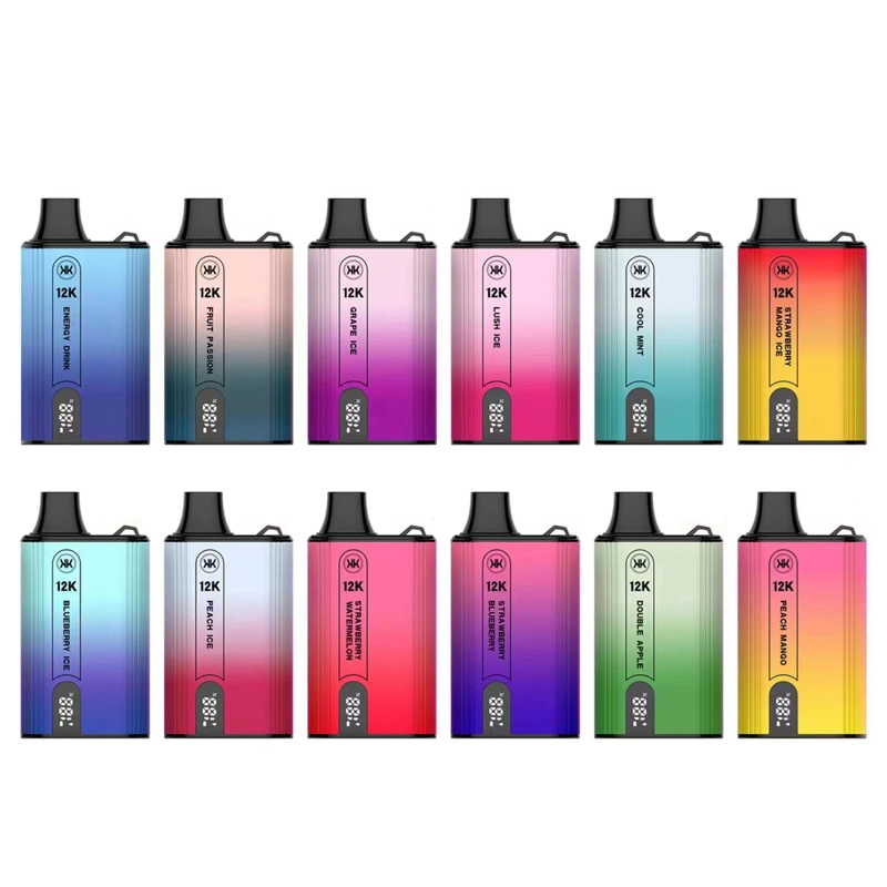 Kk Energy 5000 8000 10000 12000 Puffs Display-Leistung Displays Elektronische Zigarette OEM / ODM Customized Big Puff Label Free Design Einweg-Vape Pen