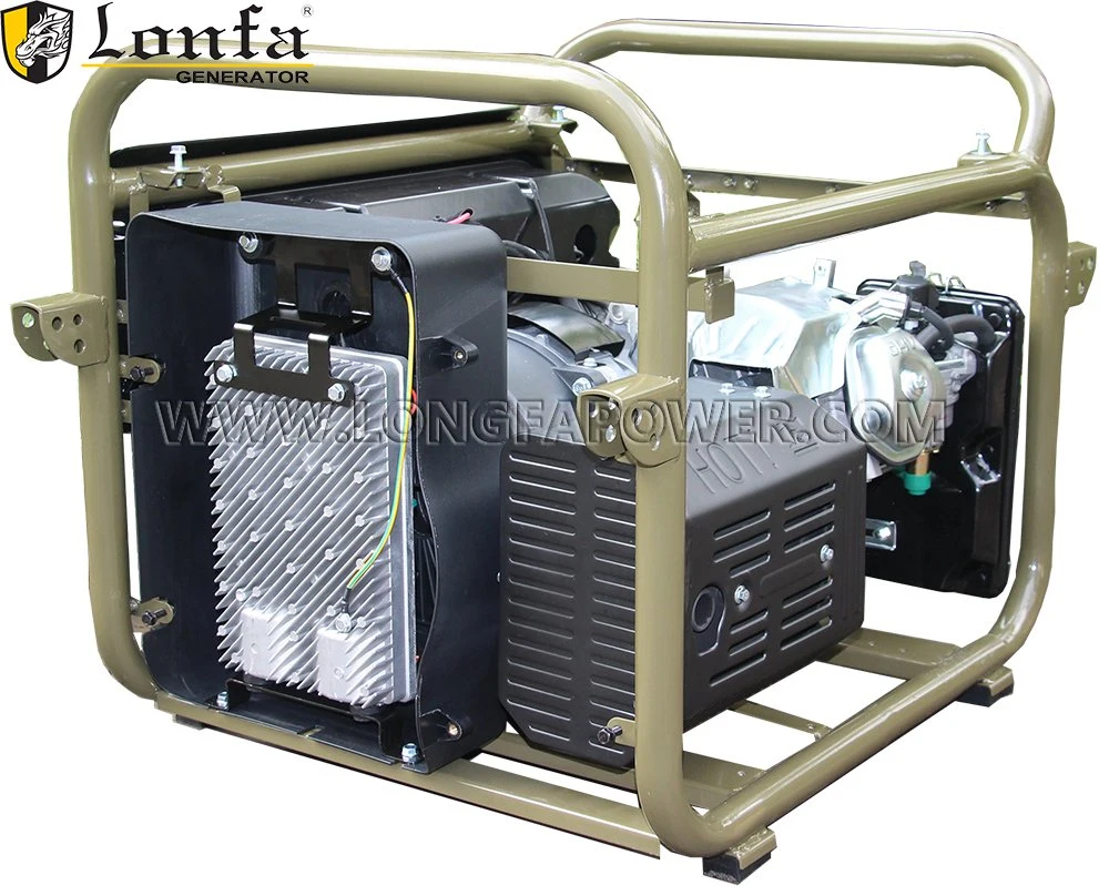 6,5kw 7,0kVA 16HP Motor militar sin escobillas resistente al frío Gx420 portátil silencioso Generador de gasolina con inversor