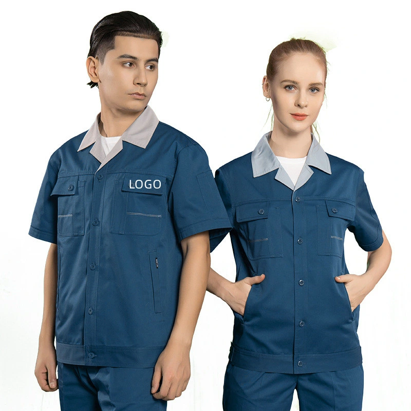 Formal Work Uniforms Outdoor Workwear Breathable Short Sleeve Maintenance Work Clothes