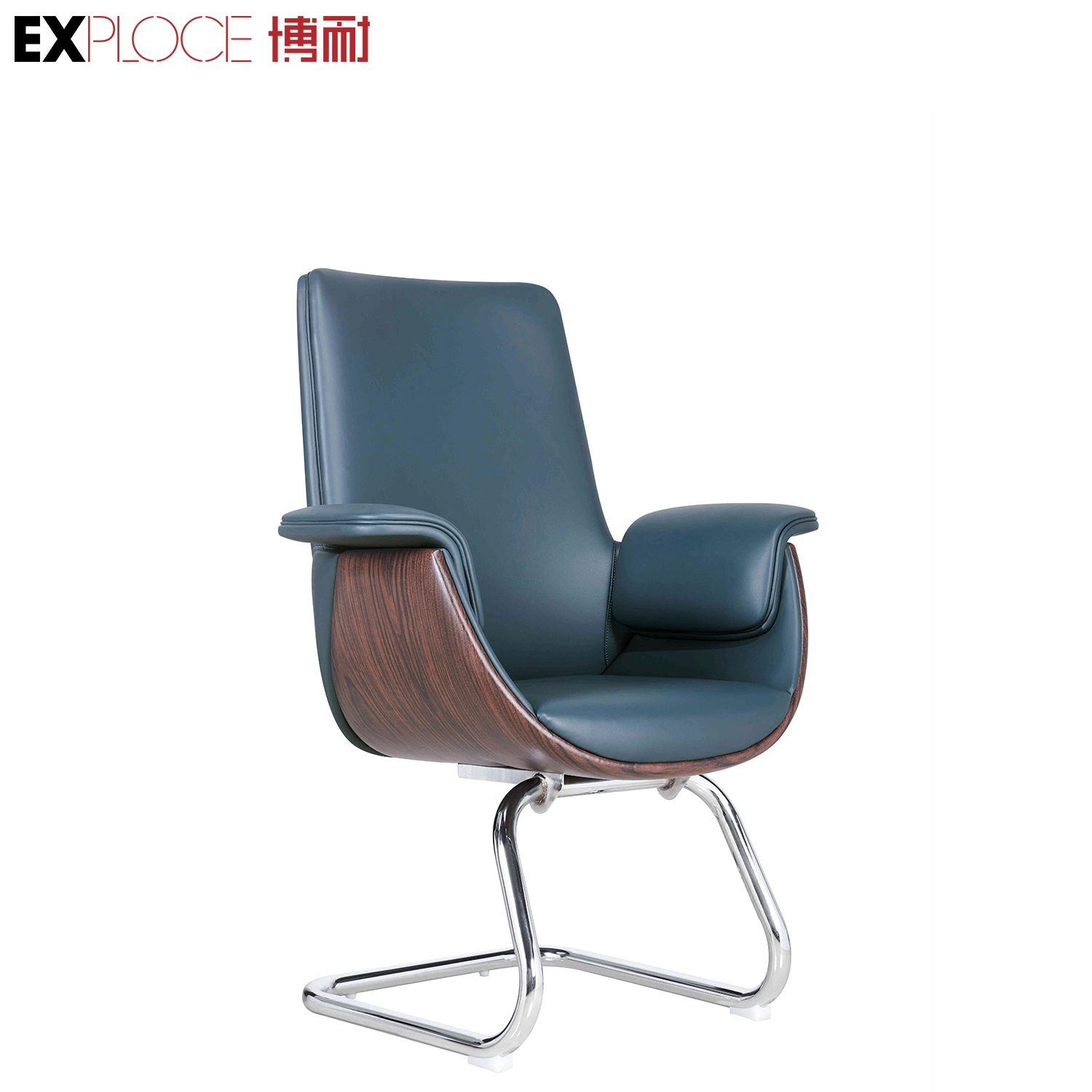 New Model Best Ergonomic Office Chair Arched Chair 150kg Grey Leather Chair for Office Top China Furniture