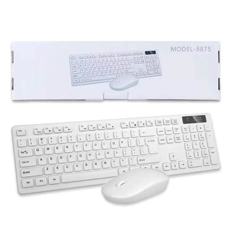 Hot Selling Portable Thin Ergonomic Mute 2.4GHz Office Home Wireless Computer Keyboard and Mouse Set