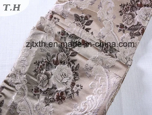 100% poliéster tejido Jacquard teje la tela de material para el sofá de China (FHT32084)