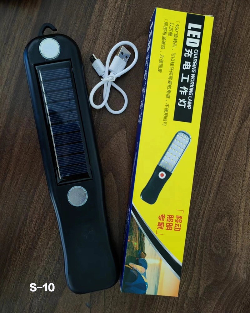 Rechargeable Solar Work Light LED for Emergency USB Charging