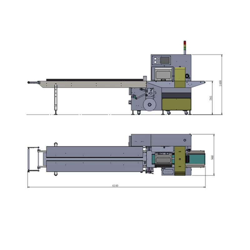 High Speed Face Mask Flow/Pillow Type Packing/Packaging Machine