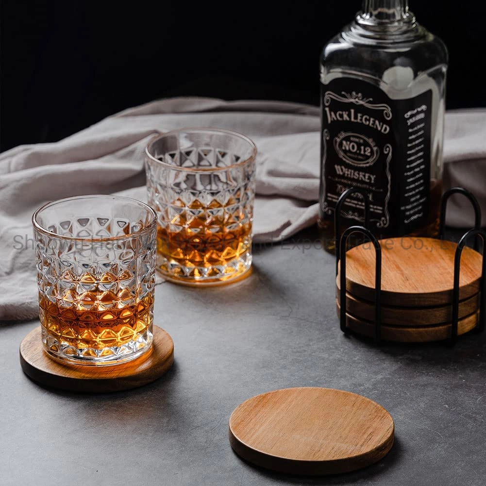 Wholesale Party Bar Coffee Drink Cup Mat of Wooden Coaster