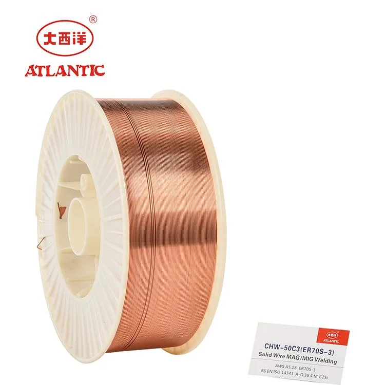 Atlantic Solid MIG Wire Er70s-3 Schweißdraht-Trommeln Verpackung SG1 Schweißdraht Aus Kohlenstoffstahl, Verzinkt, Materialschweißen