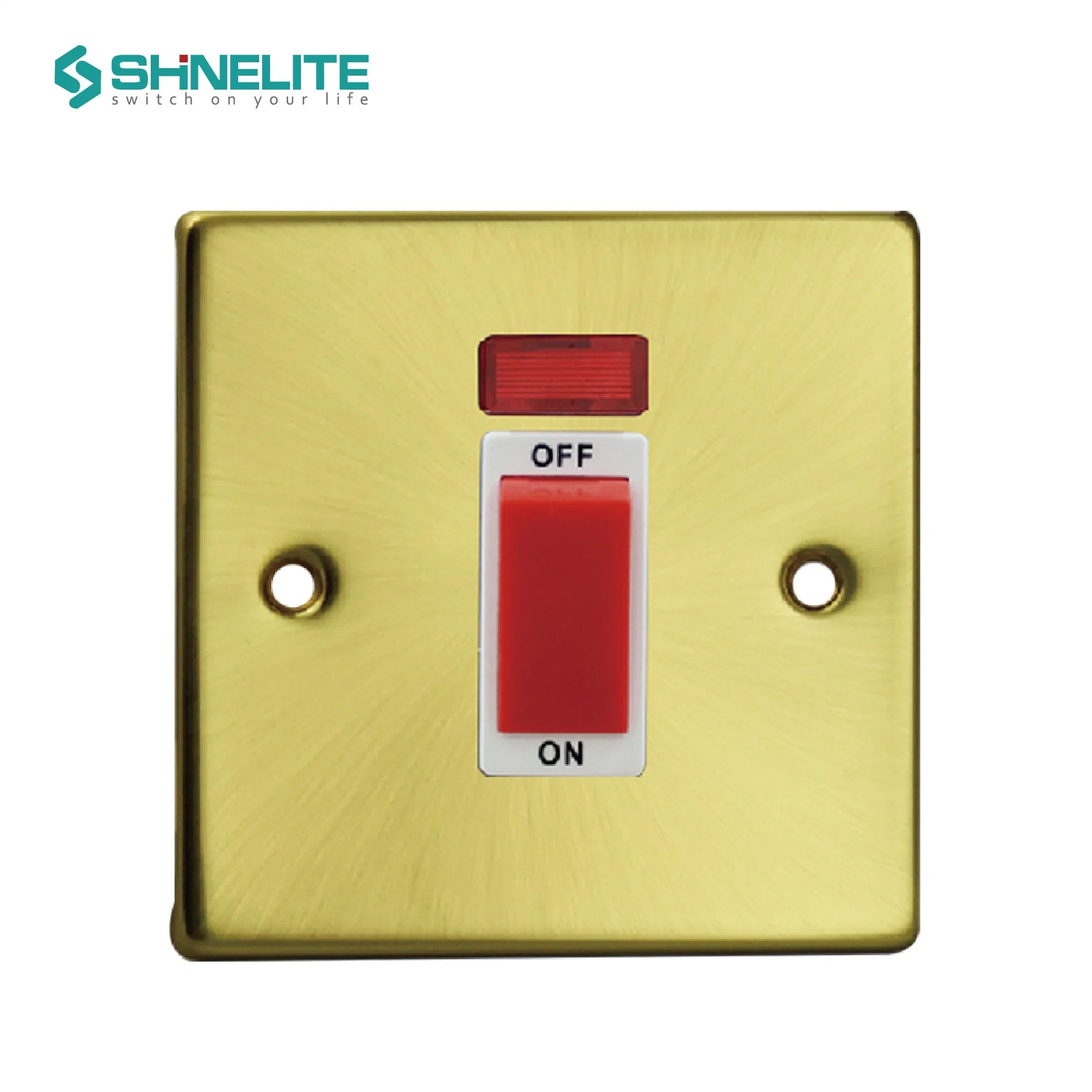 Stainless Steel Plate 10A Wall Electrical Doorbell Switch